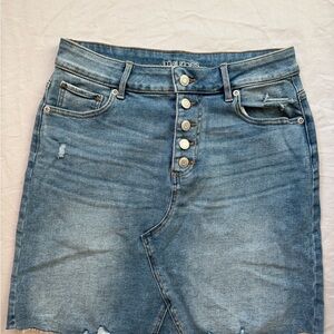 Maurices Light Blue Denim Skirt